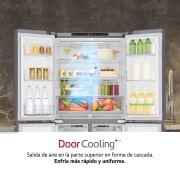 LG Frigorífico American Combi  , Clasificación F, Ancho 83cm,  530l. Inox antihuellas, GMB844PZFG