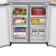 LG Frigorífico American Combi  , Clasificación F, Ancho 83cm,  530l. Inox antihuellas, GMB844PZFG