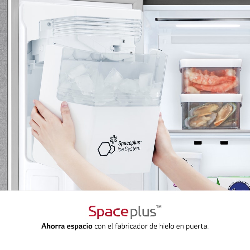 LG Frigorífico American Combi, Clasificación F, Ancho 83cm, 570l , GML844PZ6F