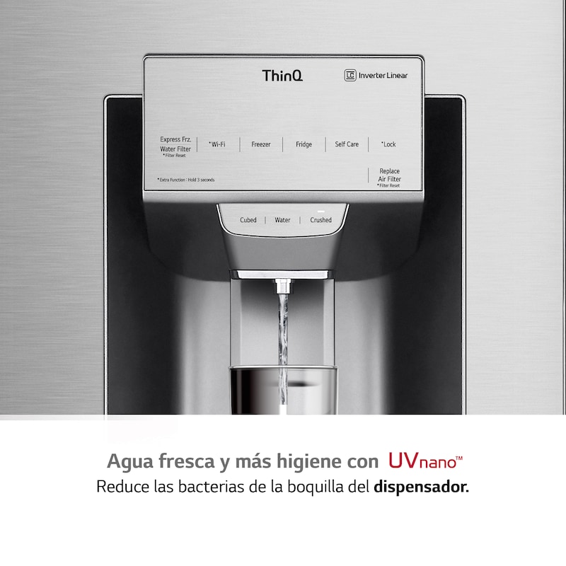 LG Frigorífico American Combi, Clasificación E, 705 L, Acero inoxidable antihuellas, GML945NS9E