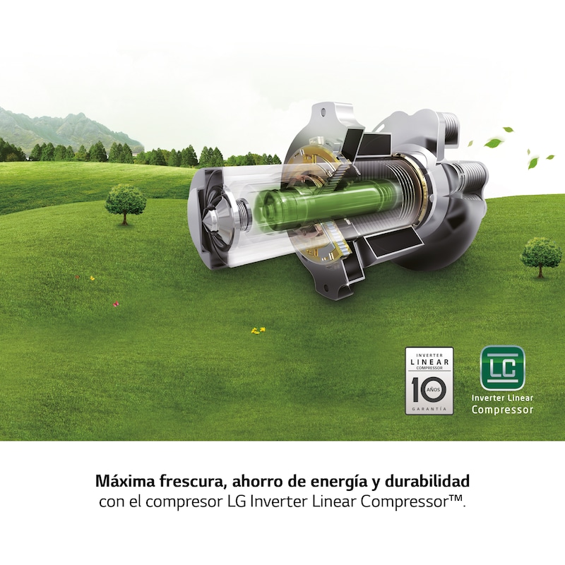 LG Frigorífico American Combi, Clasificación E, 705 L, Acero inoxidable antihuellas, GML945NS9E