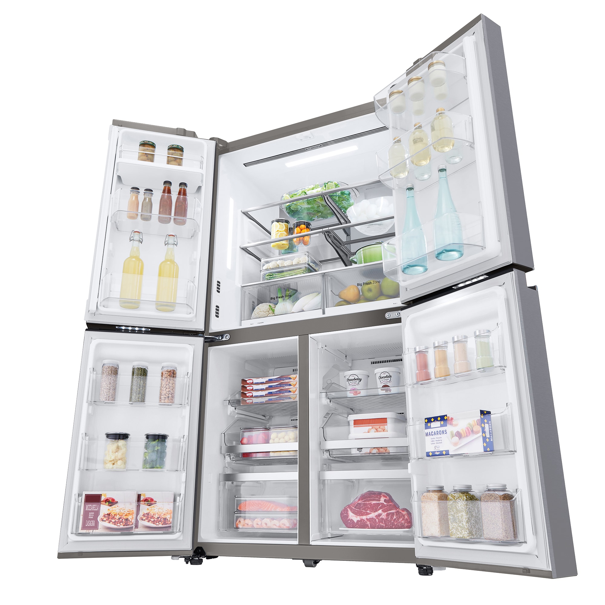 LG Frigorífico American Combi, Clasificación E, 705 L, Acero inoxidable antihuellas, GML945NS9E