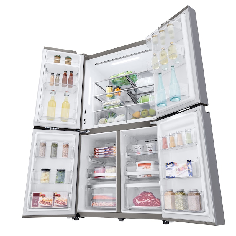 LG Frigorífico American Combi, Clasificación E, 705 L, Acero inoxidable antihuellas, GML945NS9E