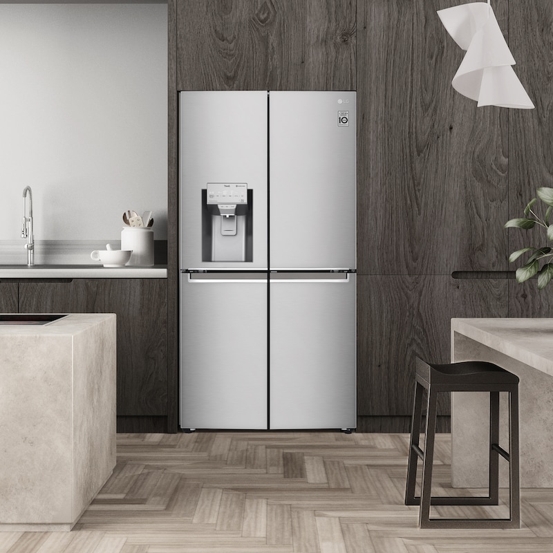 LG Frigorífico American Combi, Clasificación E, 705 L, Acero inoxidable antihuellas, GML945NS9E