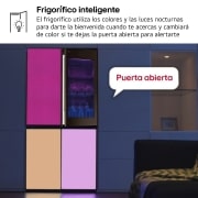 LG Frigorífico American Combi Intaview con MoodUp ™, Door Cooling+, 1,86 m,Clasificación E, 617 L, Multicolor, GMV960NNME