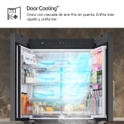 LG Frigorífico American Combi Intaview con MoodUp ™, Door Cooling+, 1,86 m,Clasificación E, 617 L, Multicolor, GMV960NNME