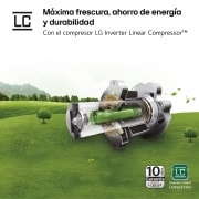 LG Frigorífico American Combi Intaview con MoodUp ™, Door Cooling+, 1,86 m,Clasificación E, 617 L, Multicolor, GMV960NNME