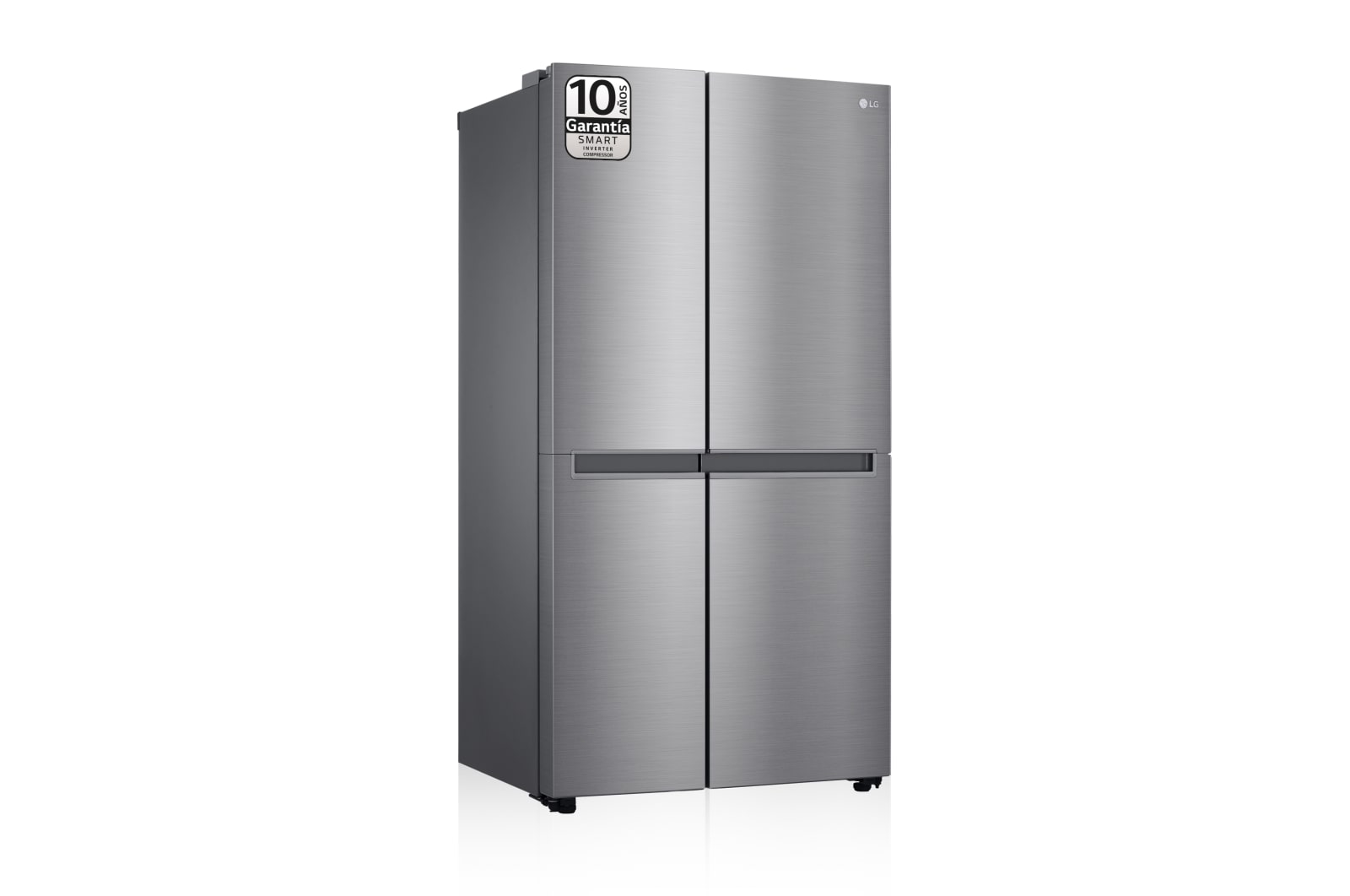 LG Frigorífico Side By side, serie 300, Clasificación F, 634L Inox antihuellas, GSBV30PZXM