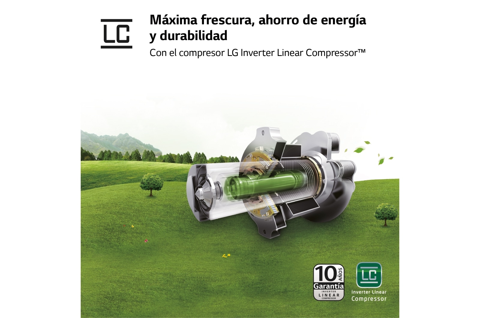 LG Frigorífico Side By side Serie 700, Inverter Linear compressor,  Clasificación D, 635 L, sin toma de agua                 , GSLV71PZTD