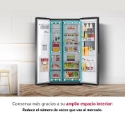 LG Frigorífico Americano Instaview Door-In-Door con Craft Ice, Clasificación E, 635 L, GSXV90MCDE