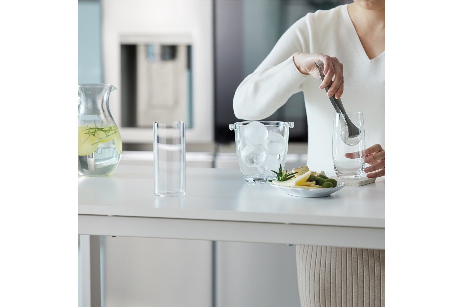 LG Frigorífico Americano Instaview™ ThinQ™, 635L, Sin Toma de Agua - Acero, GSXV91BSAE