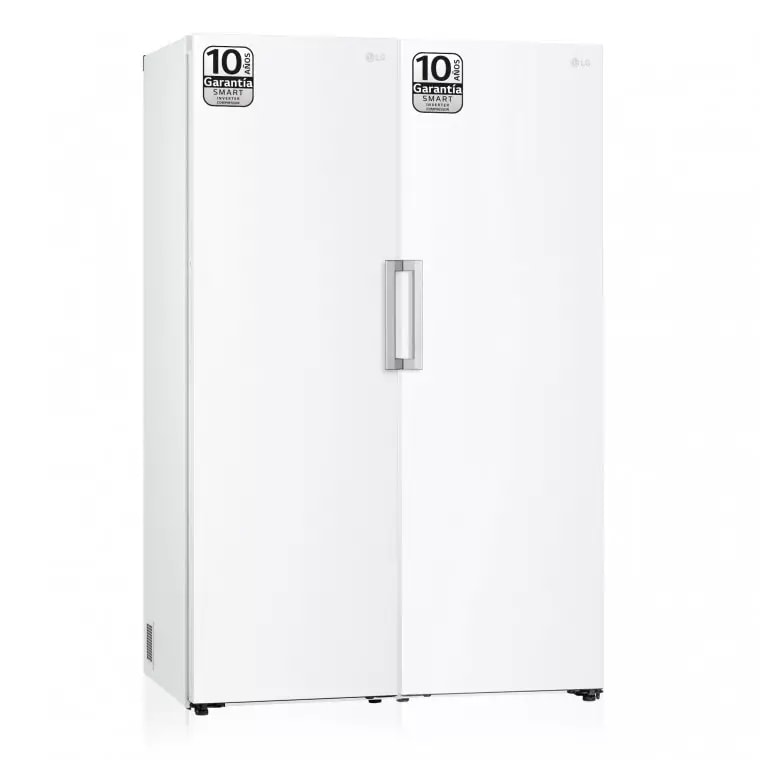 LG Set Frigorífico y congelador, 186cm, clasificación E, Blanco, GT415SWGSZ.SET
