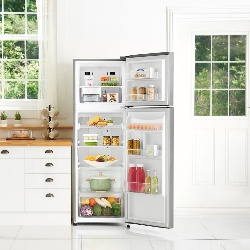 LG Frigorífico Dos Puertas, Clasificación F, Door Cooling, Total No Frost, Inox antihuellas , GTB382PZCMD