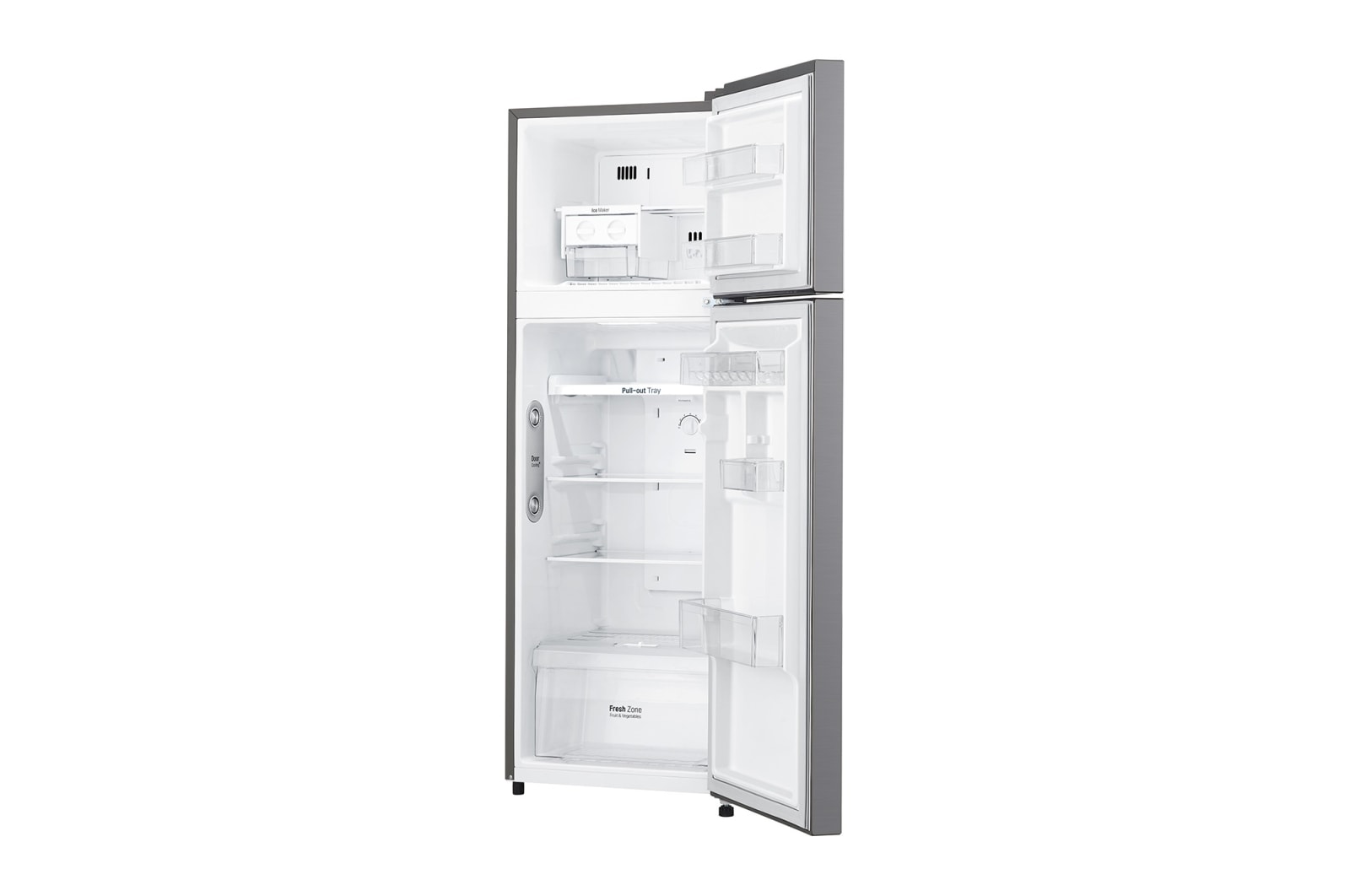LG Frigorífico Dos Puertas, Clasificación F, Door Cooling, Total No Frost, Inox antihuellas , GTB382PZCMD