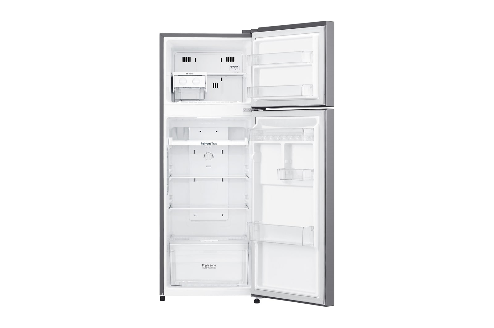 LG Frigorífico Dos Puertas, Clasificación F, Door Cooling, Total No Frost, Inox antihuellas , GTB382PZCMD