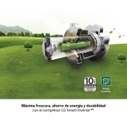 LG Frigorífico Dos Puertas, Clasificación F, Door Cooling, Total No Frost, Inox antihuellas , GTB382PZCMD