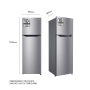 LG Frigorífico Dos Puertas, Clasificación F, Door Cooling, Total No Frost, Inox antihuellas , GTB382PZCMD