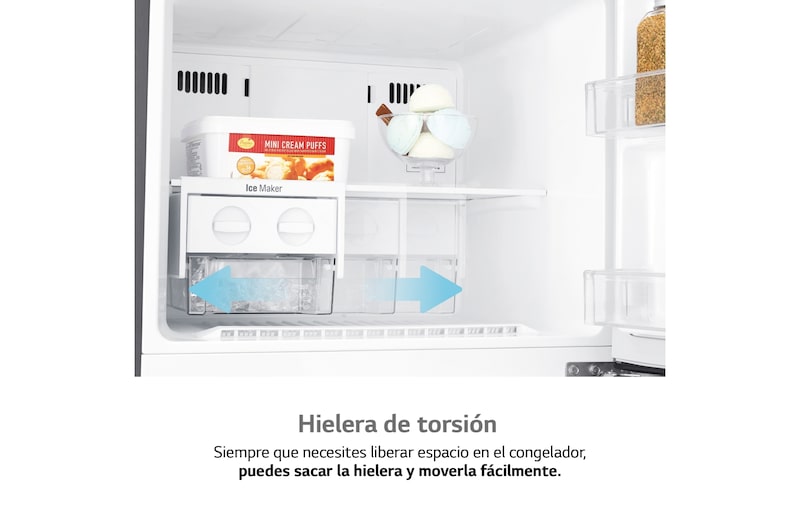 LG Frigorífico Dos Puertas, Clasificación F, Door Cooling, Total No Frost, Blanco, GTB382SHCMD