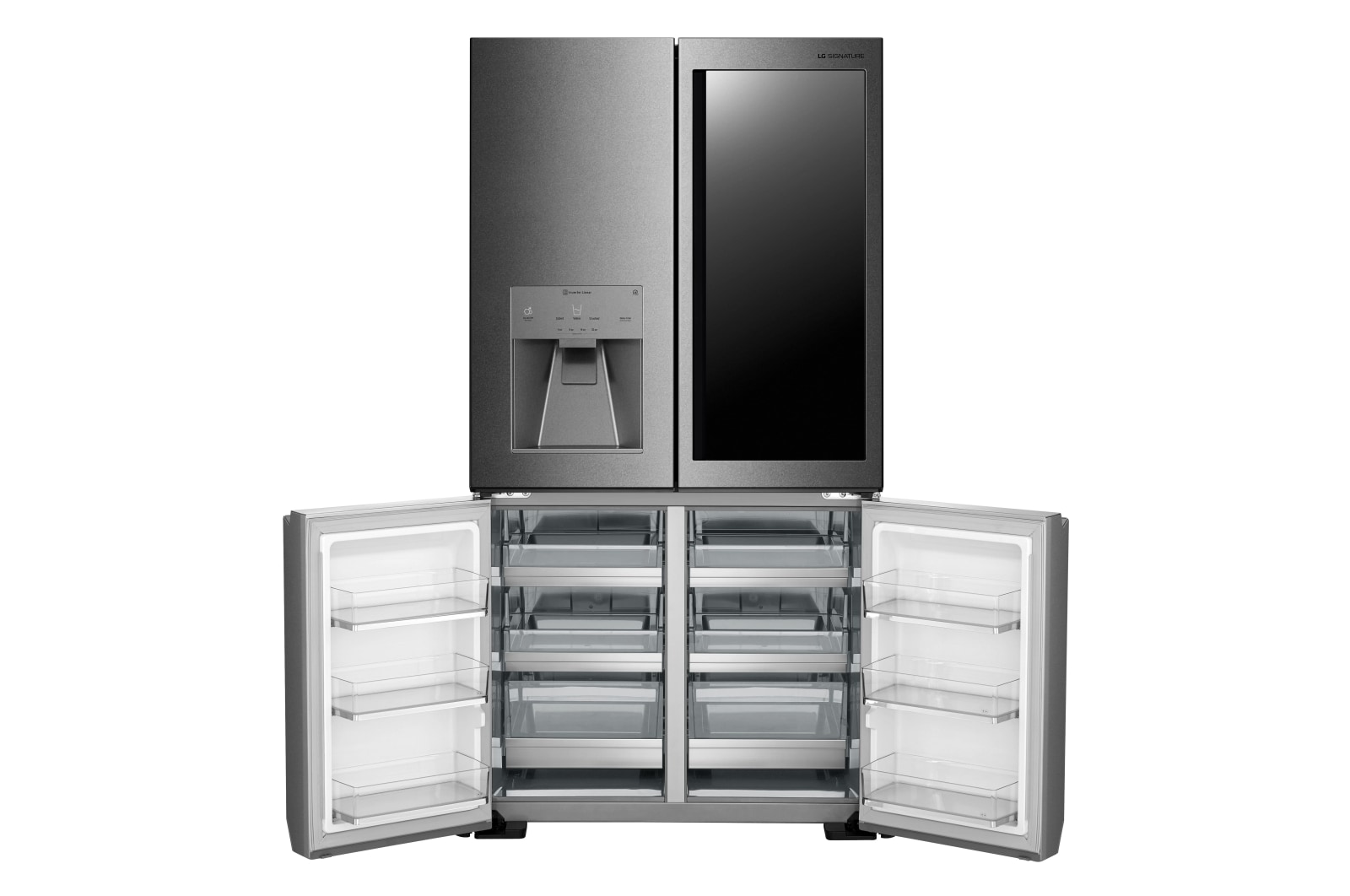 LG Frigorífico American Combi InstaView™ Door-in-Door™ 700L - Acero, LSR100