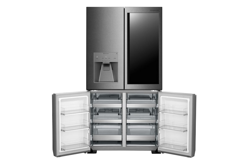 LG Frigorífico American Combi InstaView™ Door-in-Door™ 700L - Acero, LSR100