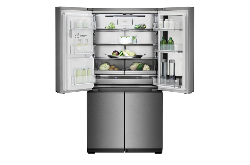 LG Frigorífico American Combi InstaView™ Door-in-Door™ 700L - Acero, LSR100