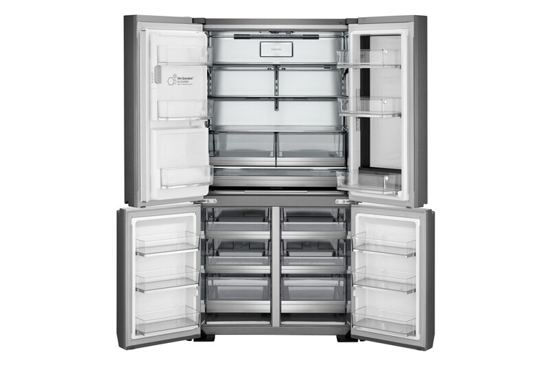 LG Frigorífico American Combi InstaView™ Door-in-Door™ 700L - Acero, LSR100