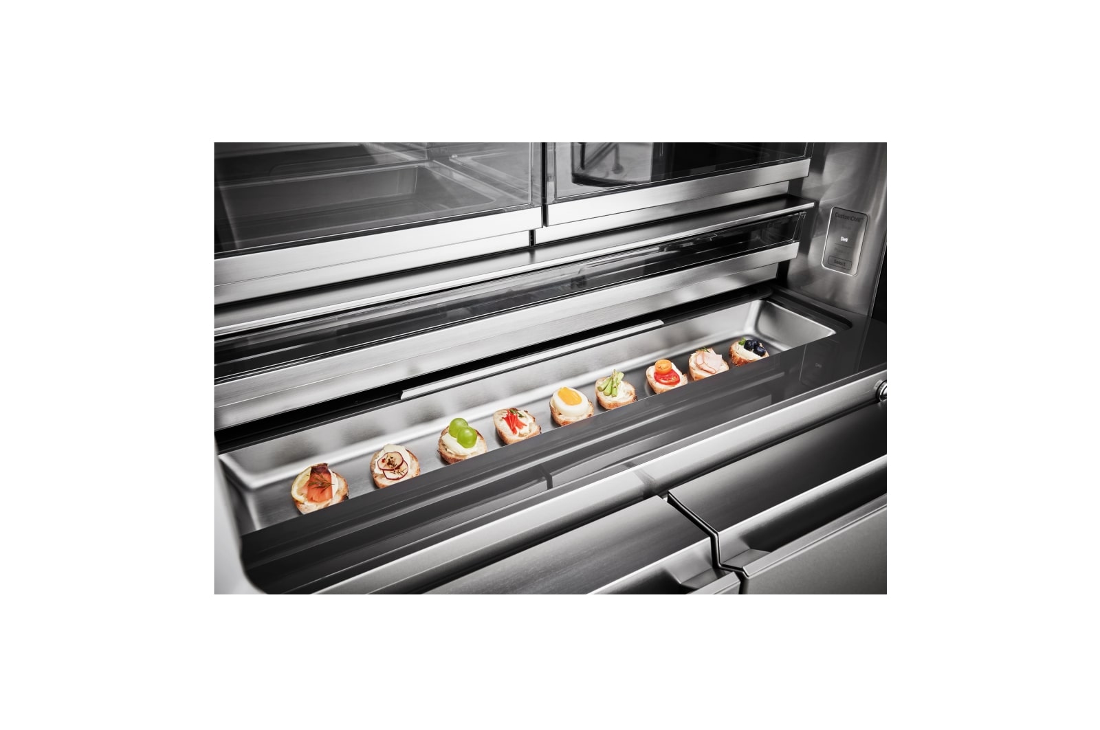 LG Frigorífico American Combi InstaView™ Door-in-Door™ 700L - Acero, LSR100