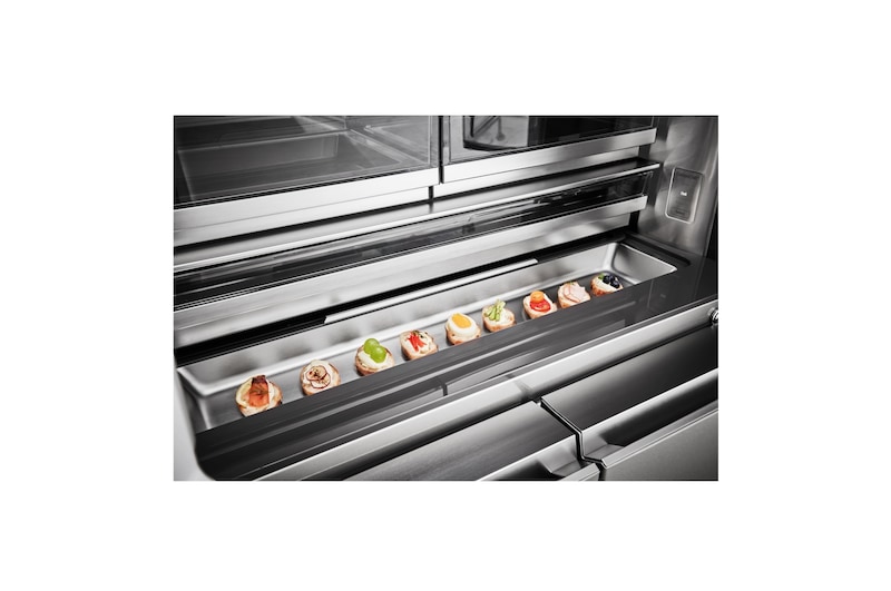 LG Frigorífico American Combi InstaView™ Door-in-Door™ 700L - Acero, LSR100