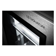 LG Frigorífico American Combi SIGNATURE InstaView Door-in-Door™, Clasificación F, 700L, enfriamiento uniforme Acero Antihuellas, LSR100