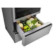 LG Frigorífico combi SIGNATURE (F, 1,79 metros, 387 litros, Puerta Instaview Door-in-Door, enfriamiento uniforme, apertura de puerta y cajones automática, Acabado en Acero Inoxidable), LSR200B