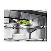 LG Frigorífico combi SIGNATURE (F, 1,79 metros, 387 litros, Puerta Instaview Door-in-Door, enfriamiento uniforme, apertura de puerta y cajones automática, Acabado en Acero Inoxidable), LSR200B