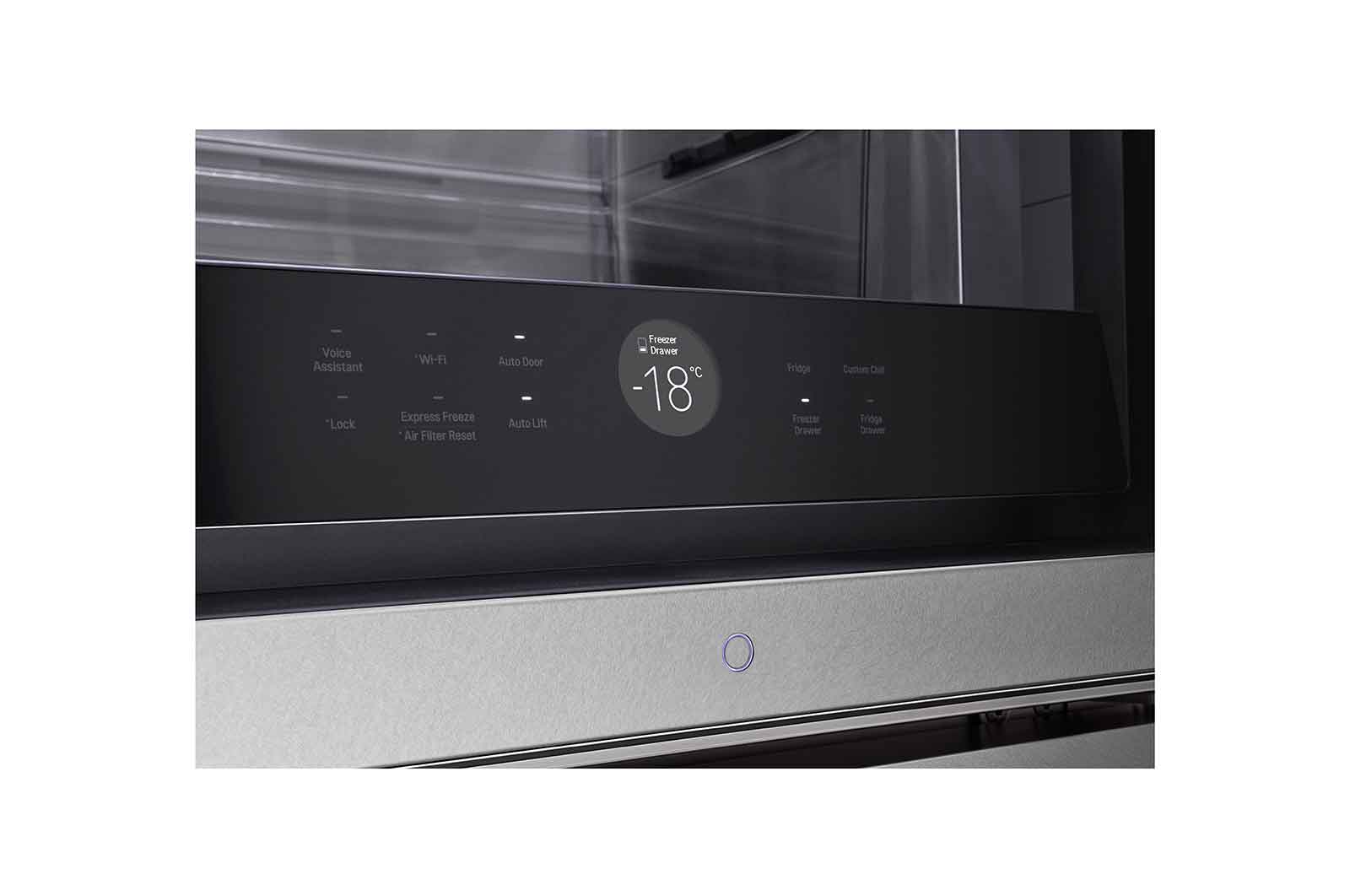 LG Frigorífico combi SIGNATURE (F, 1,79 metros, 387 litros, Puerta Instaview Door-in-Door, enfriamiento uniforme, apertura de puerta y cajones automática, Acabado en Acero Inoxidable), LSR200B