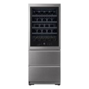 LG Vinoteca Gourmet SIGNATURE (1,79m, capacidad para 65 botellas, Acero Inoxidable Premium Texturizado), E, LSR200W