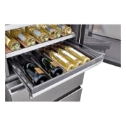 LG Vinoteca Gourmet SIGNATURE (1,79m, capacidad para 65 botellas, Acero Inoxidable Premium Texturizado), E, LSR200W