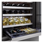 LG Vinoteca Gourmet SIGNATURE (1,79m, capacidad para 65 botellas, Acero Inoxidable Premium Texturizado), E, LSR200W