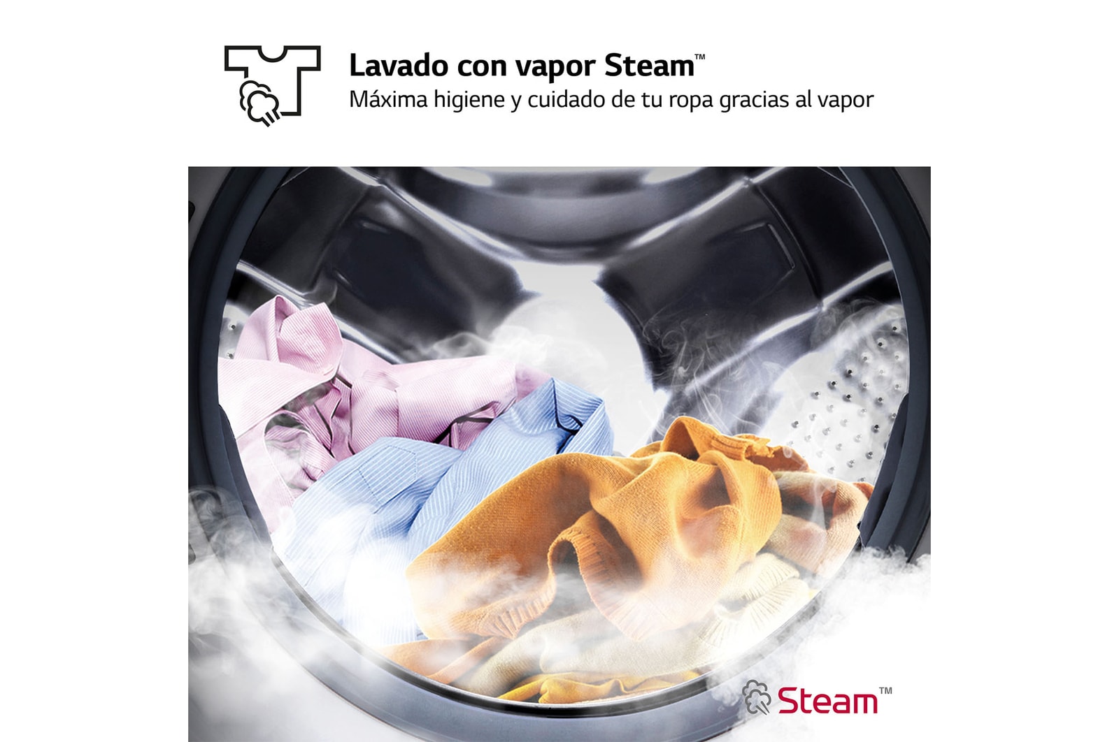 LG Lavasecadora inteligente AI Direct Drive TM, Vapor 9/6kg, 1400rpm, Un 10% más eficiente que A(lavado) /D(secado) Blanca, Serie 500 , F4DR5009A3W