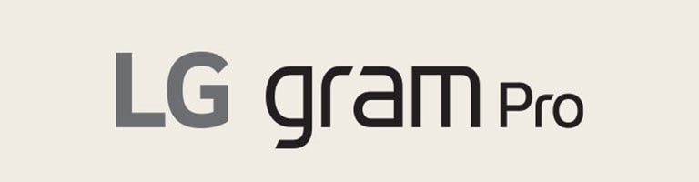 Logo de LG gram Pro.