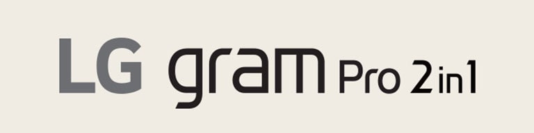 Logo LG gram Pro 2 en 1