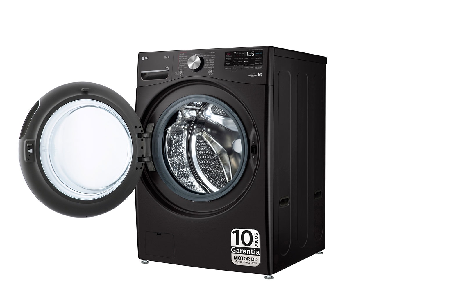 LG Lavadora inteligente AI Direct Drive. TurboWash 360º, 20kg ,  1000rpm B, Inox antihuellas, Serie XXL, F0P3CYV2E