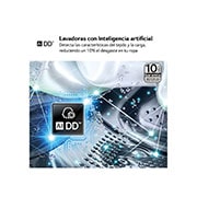 LG Lavadora inteligente AI Direct Drive. TurboWash 360º, 20kg ,  1000rpm B, Inox antihuellas, Serie XXL, F0P3CYV2E