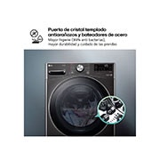 LG Lavadora inteligente AI Direct Drive. TurboWash 360º, 20kg ,  1000rpm B, Inox antihuellas, Serie XXL, F0P3CYV2E