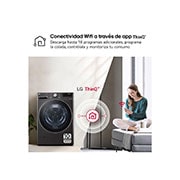 LG Lavadora inteligente AI Direct Drive. TurboWash 360º, 20kg ,  1000rpm B, Inox antihuellas, Serie XXL, F0P3CYV2E