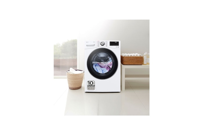 LG Outlet Lavadora inteligente AI Direct Drive. TurboWash 360º, 20kg , 1000rpm B, Blanca, Serie XXL, F0P3CYV2W.OBSEXC