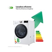 LG Lavadora inteligente AI Direct Drive. TurboWash 360º, 20kg ,  1000rpm B, Blanca, Serie XXL, F0P3CYV2W