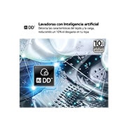 LG Lavadora inteligente AI Direct Drive. TurboWash 360º, 20kg ,  1000rpm B, Blanca, Serie XXL, F0P3CYV2W