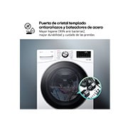 LG Lavadora inteligente AI Direct Drive. TurboWash 360º, 20kg ,  1000rpm B, Blanca, Serie XXL, F0P3CYV2W