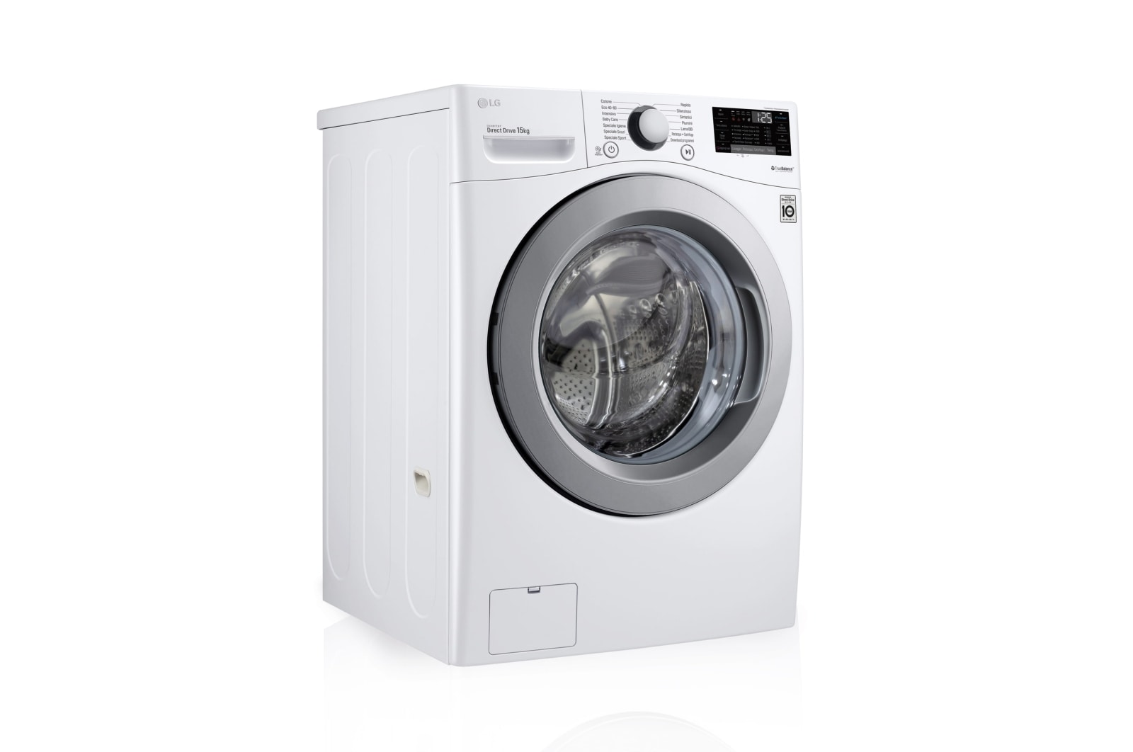 LG Lavadora Inverter Direct Drive 15 kg, E, Blanco, 1100rpm, Serie  XXL, F1P1CN4WC
