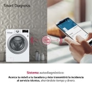LG Lavadora Inverter Direct Drive 15 kg, E, Blanco, 1100rpm, Serie  XXL, F1P1CN4WC