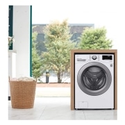 LG Lavadora Inverter Direct Drive 15 kg, E, Blanco, 1100rpm, Serie  XXL, F1P1CN4WC