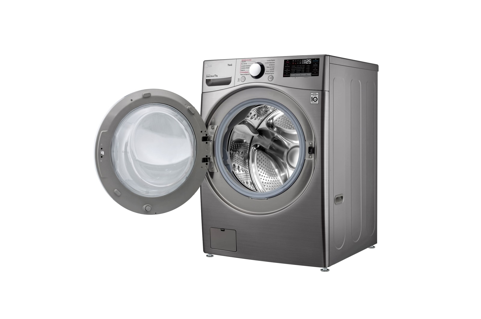 LG Lavadora LG F1P1CY2T., 17 kg, E, Inox Antihuellas, 1100rpm, Serie  XXL, F1P1CY2T